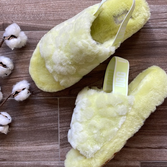🌿UGG🌿 FLUFF YEAH SLIDE POPPY SANDALS SLIPPERS pollen slides - Picture 5 of 13